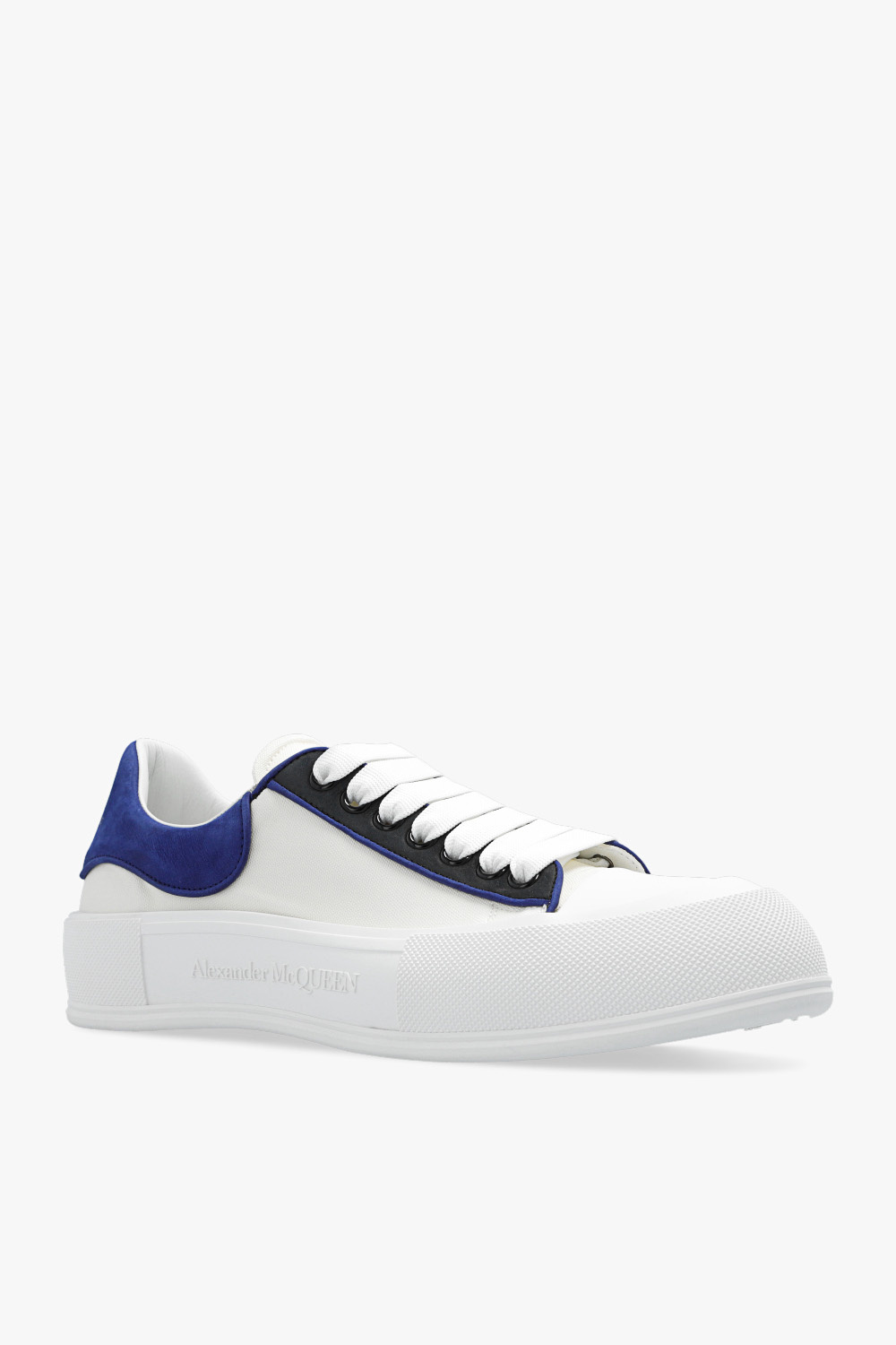 Alexander McQueen 100% cielę - White Sneakers with logo